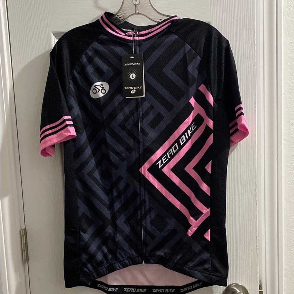 Zero Bike Black and Pink Cycling Jersey
